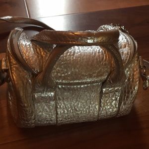 💯 Authentic Alexander Wang Mini Rocco Bag, silver